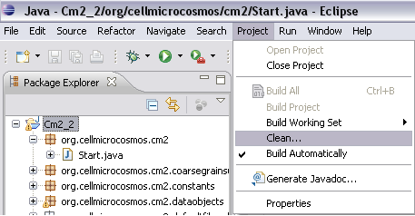 Eclipse: Clean Project