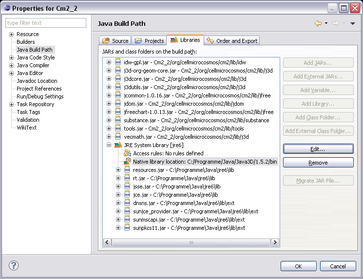 Eclipse: Java 3D Binary