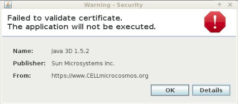 Cm2.2.2 Java 3D Validation Error