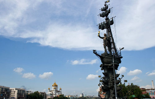 Abbildung 4 Denkmal für Peter I., Höhe: ca. 96 m, Moskau (Brady 2010)