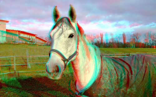 Abbildung 9: Stereoskopische 3D-Szene mit maximal ausgenutztem Tiefen-Raum (Jäger<br />2013)